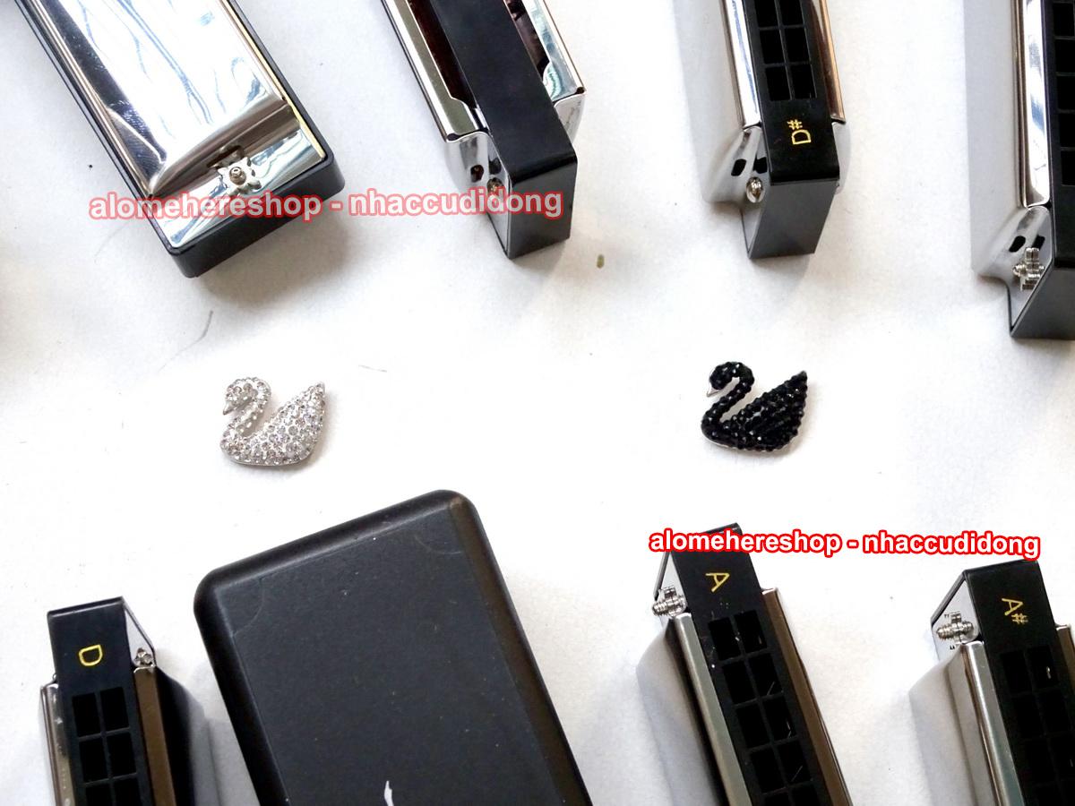 Kèn harmonica tremolo Swan Inconceivable SW24 Key G (Đen)
