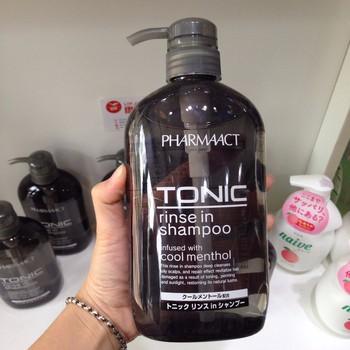 Dầu gội xả Tonic Rinse In Shampoo Pharmaact 600ml (Nội địa Nhật)