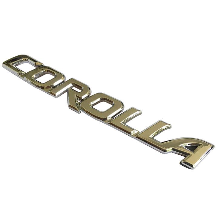Tem logo chữ nổi COROLLA dán trang trí xe