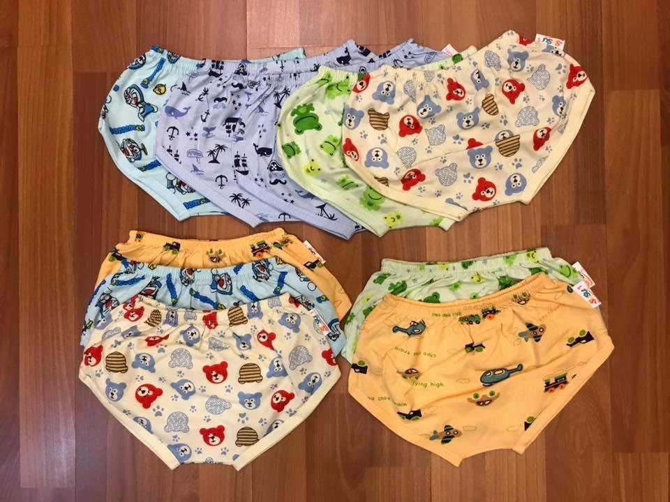Bộ 5 Quần Chip Hoạt Hình 100% cotton cho bé
