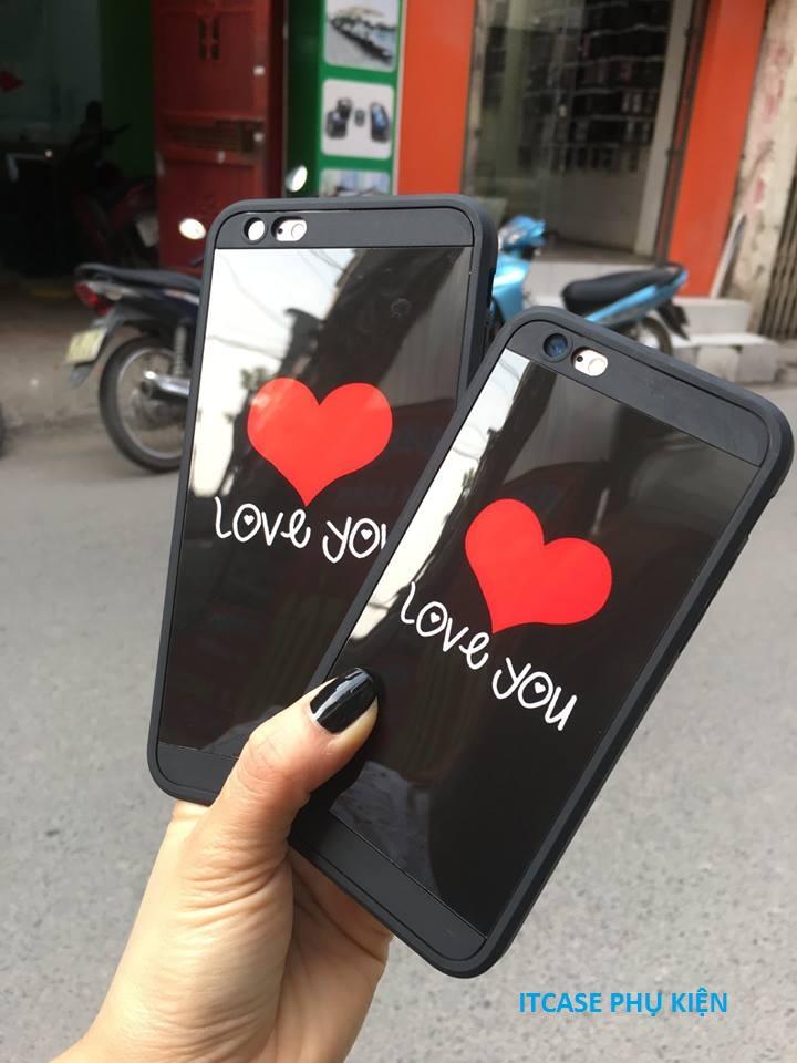 ỐP TRÁI TIM TRÁNG GƯƠNG CHO IPHONE