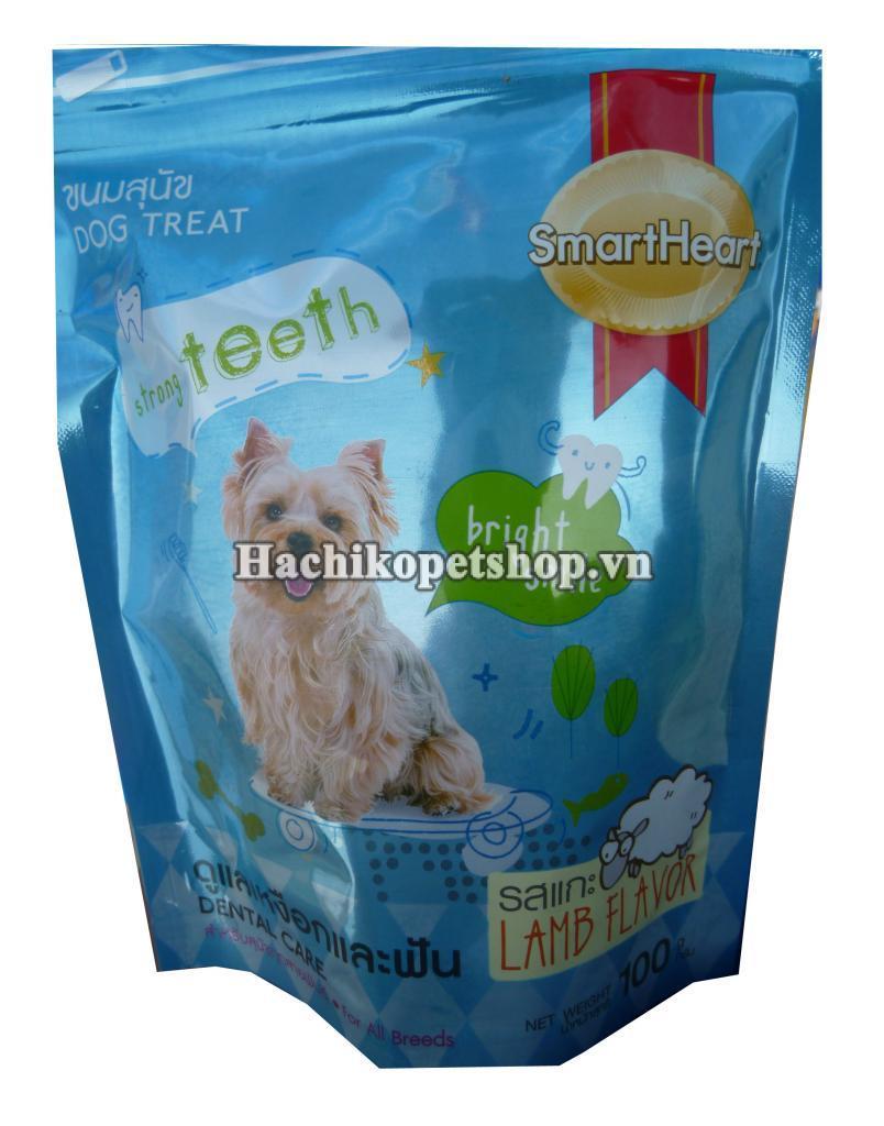 [Hoàn Tiền 10%] Bánh thưởng cho răng chắc khỏe SmartHeart 100gr