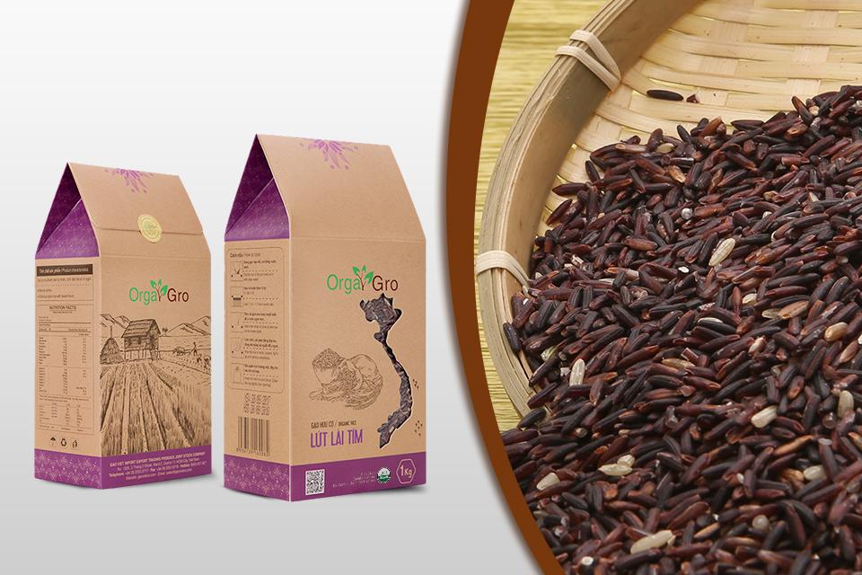 Combo 2kg gạo hữu cơ Lứt Lài Tím