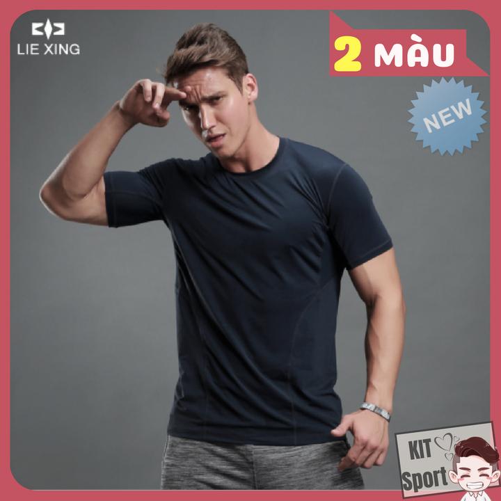 Áo thể thao nam Simple LieXing - Cửa hàng phân phối KIT Sport - Hàng nội địa Trung(Men T-Shirt, đồ tập quần áo gym,Áo thun phông, thể dục,thể hình, tạ, Fitness)