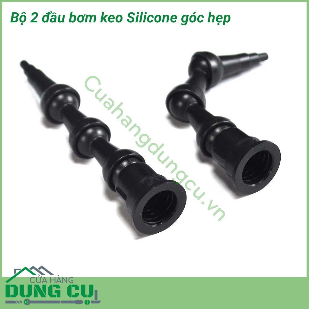 Bộ 2 đầu bơm keo silicon góc hẹp