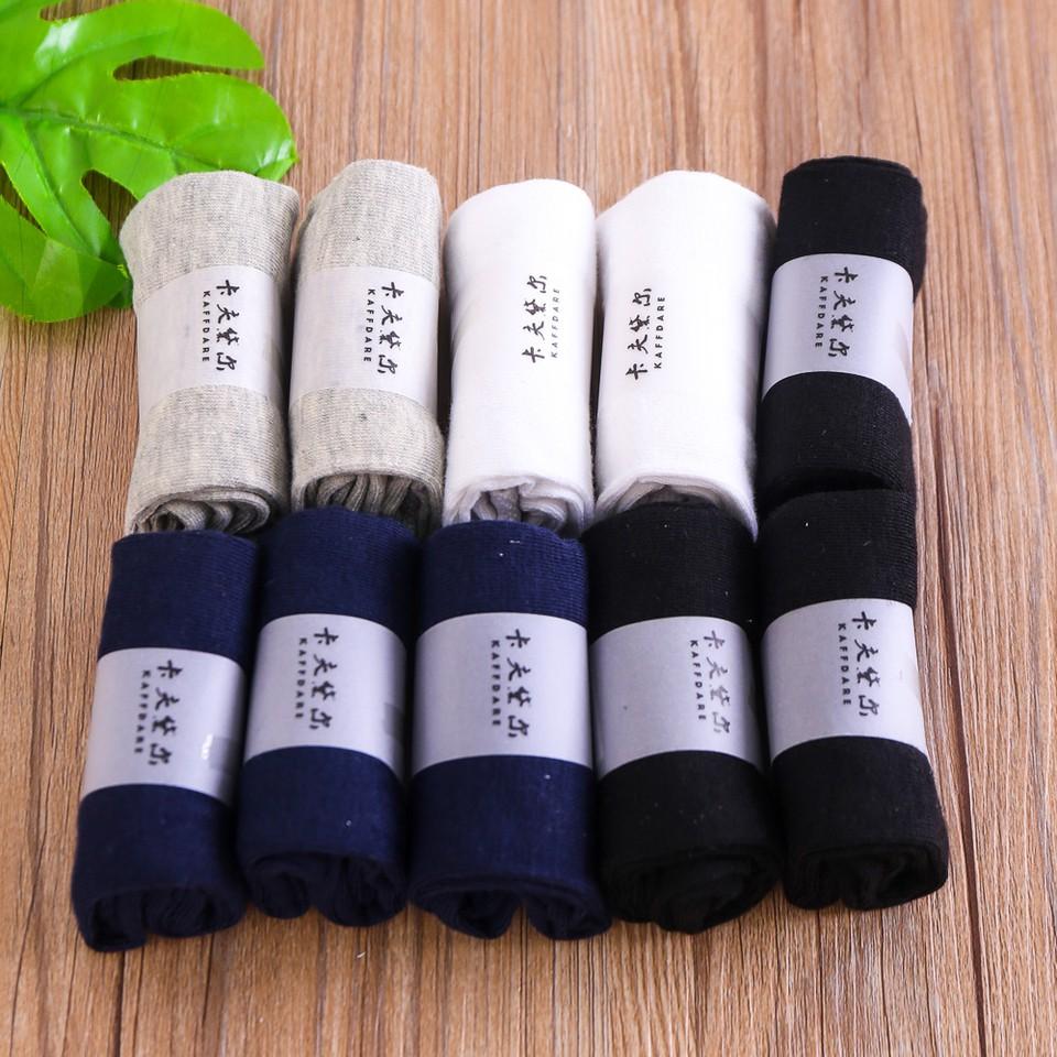 Combo 10 đôi tất nam CỔ THẤP kèm hộp