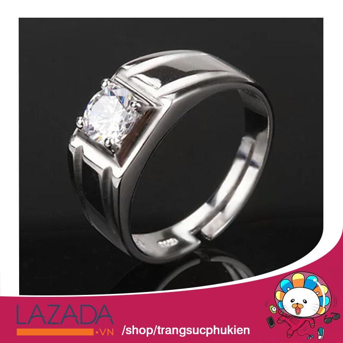 Nhẫn Nam RealMen Đính Đá Thời Trang RM01