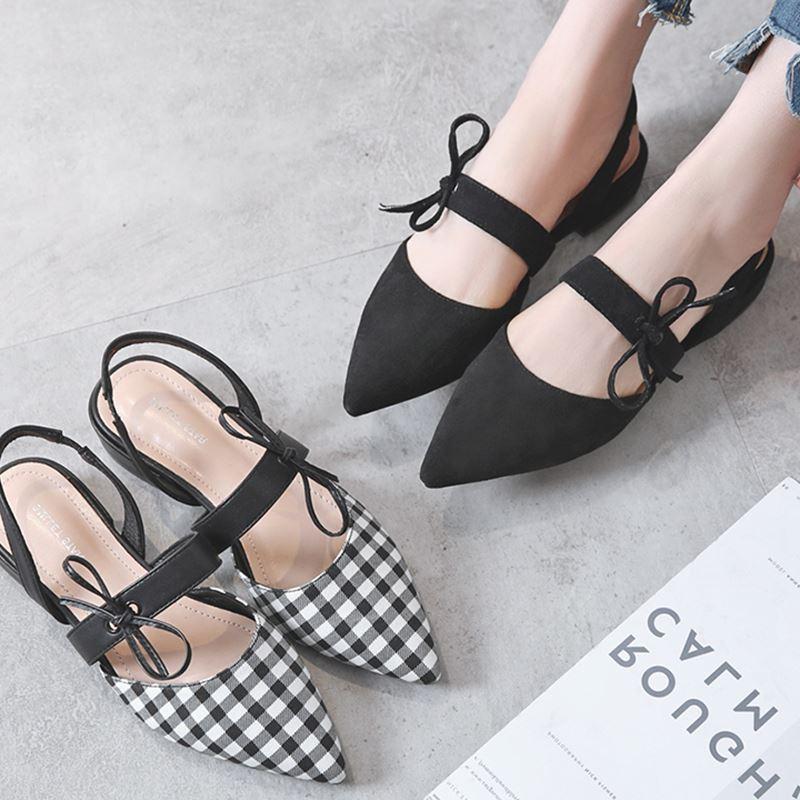 Giày sandal bít mũi quai ngang 1p MYS