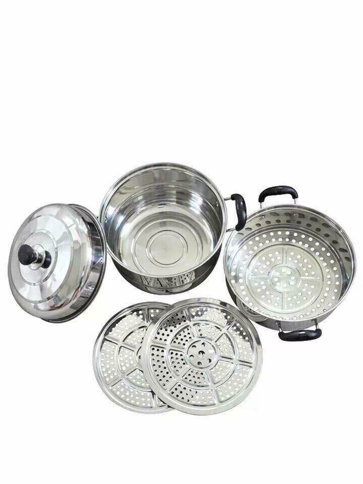 Nồi hấp inox 3 tầng 28cm