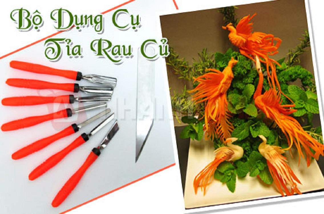 BỘ DỤNG CỤ TỈA HOA QUẢ CAO CẤP 4 MÓN