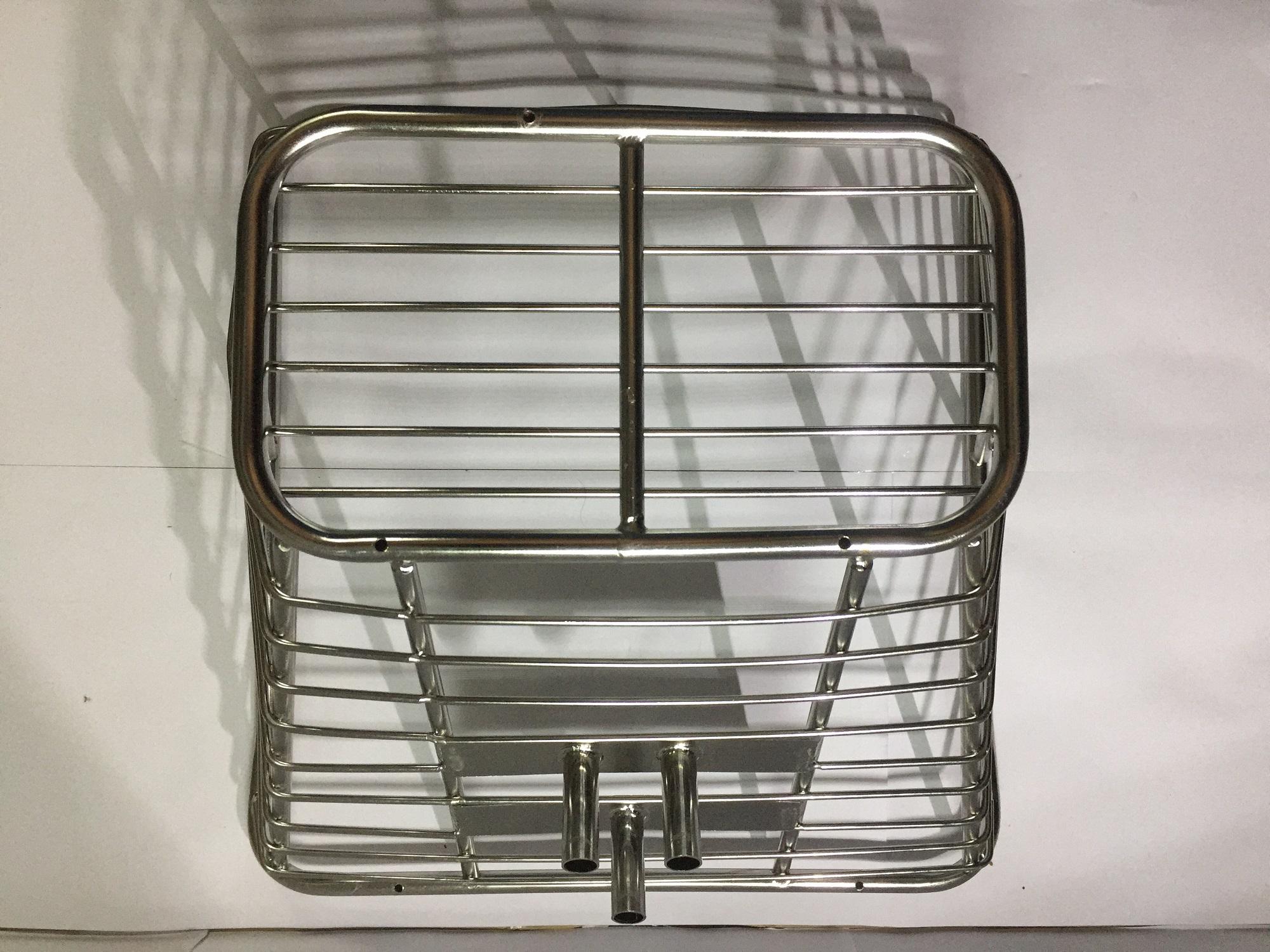 Rổ xe máy RỔ INOX 10LY cho xe SIRIUS (màu bạc)