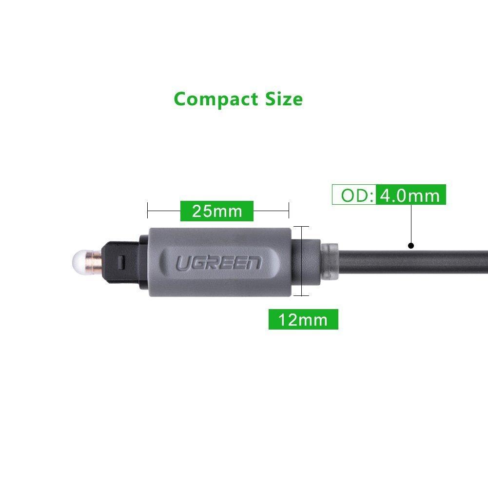 Dây Audio quang  Optical Ugreen 10769 - 1.5M (Xám)