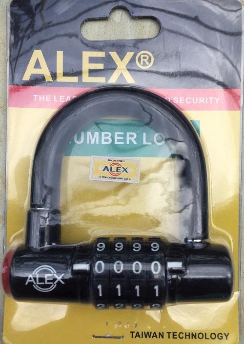 Ổ Khóa Số Alex - Cao Cấp ( Màu đen & đỏ )
