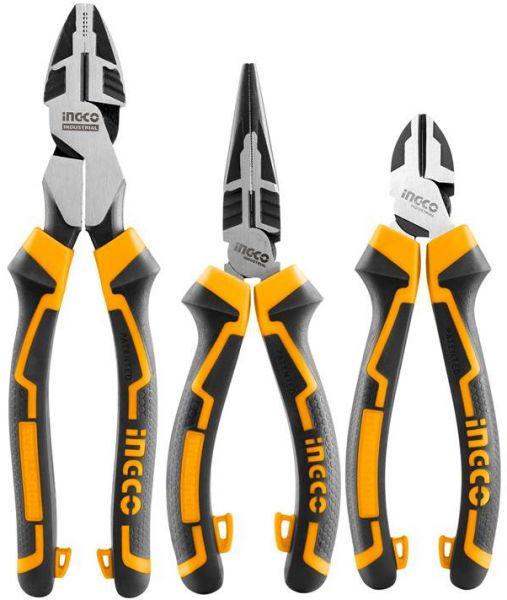 Bộ 3 kìm răng, cắt và nhọn cao cấp INGCO HKHLPS2831