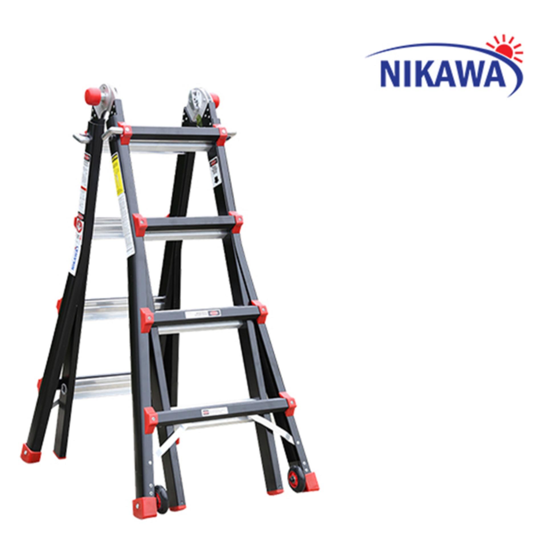 Thang nhôm gấp trượt Nikawa Nhật Bản NKB44 - 4,3m Tải trọng 250kg