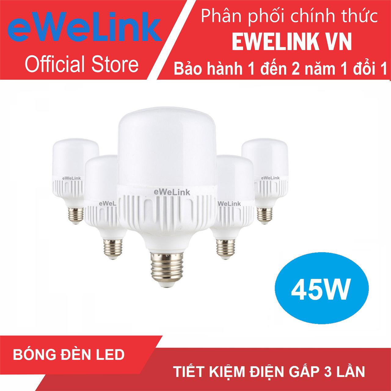 Bộ 5 Bóng Đèn Led Trụ 45W Sáng Trắng eWeLink