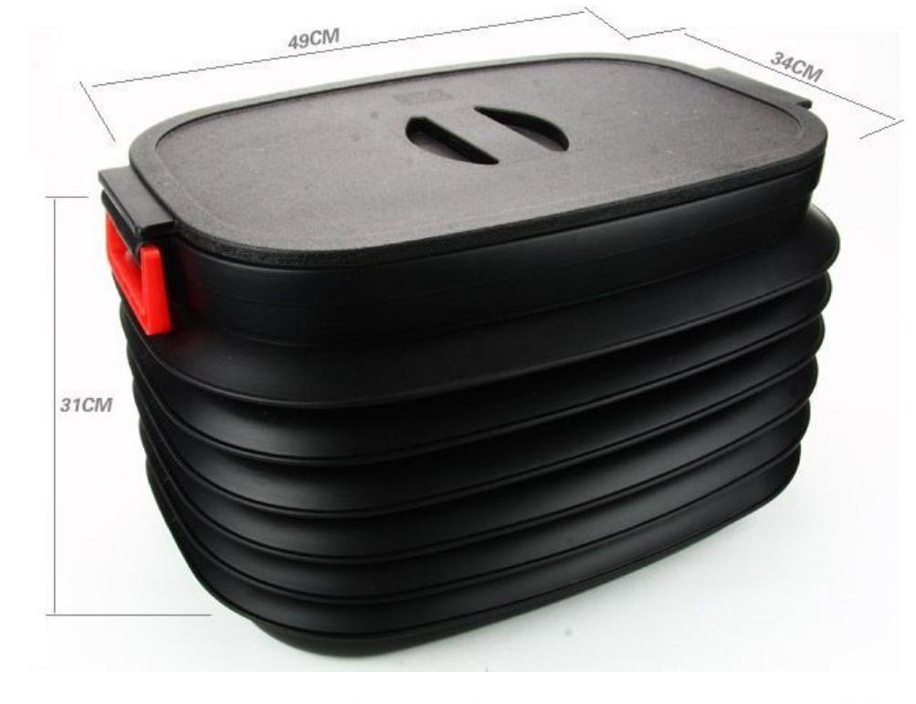 Thùng đựng đồ co giãn có nắp 40L size lớn cho oto
