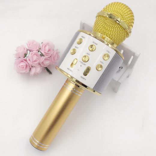 Mic Kèm Loa Bluetooth WS - 858 hát karaoke