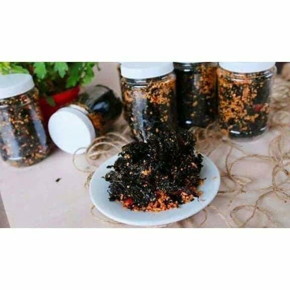 ( GIÁ SỈ ) SỈ 5 HỦ Rong biển cháy tỏi ăn là ghiền( 70g/ hủ) ngon, rẻ, chất lượng, ăn vặt, ăn liền, nhà làm, tết, mứt, nguyên liệu, làm bánh, nấu ăn, vào bếp, sấy khô, rong nho,ăn là ghiền, nhà làm, dạo, mứt, combo, hot