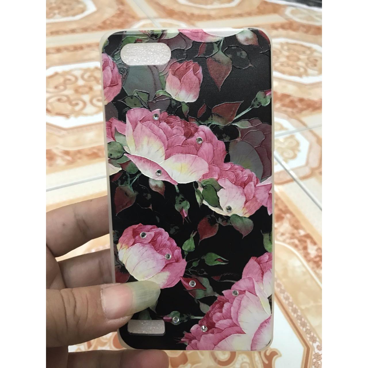 Ốp lưng dẻo hoa đá cho Oppo A33