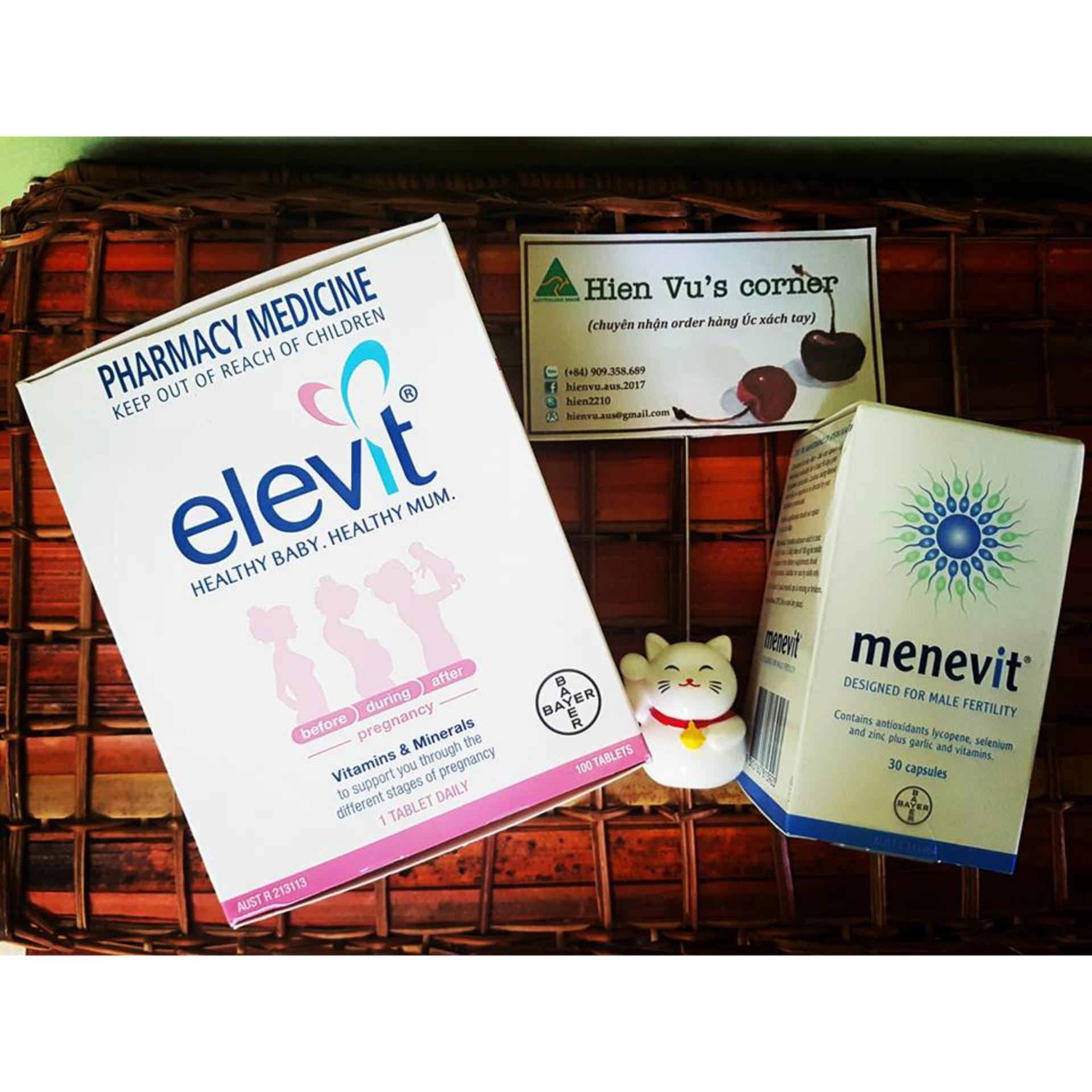 [HCM]Elevit 100 viên hồng