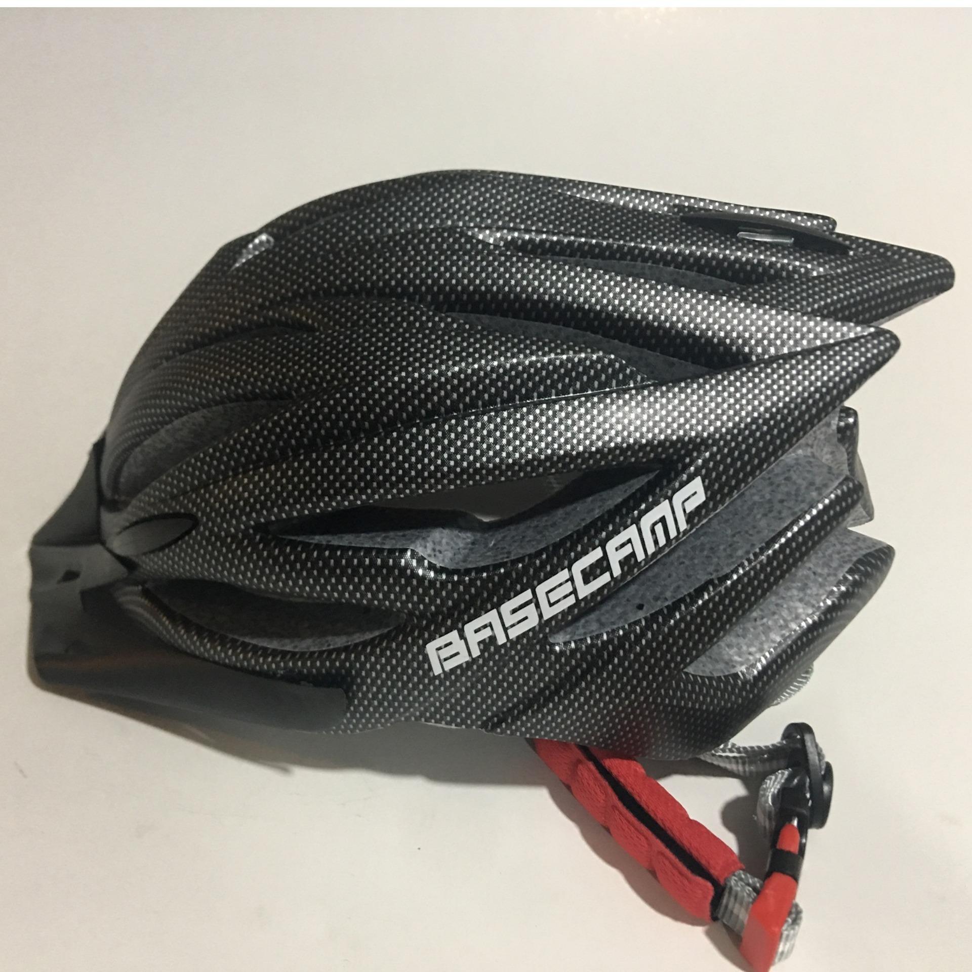 MŨ BẢO HIỂM XE ĐẠP BASECAMP (ĐEN CARBON)