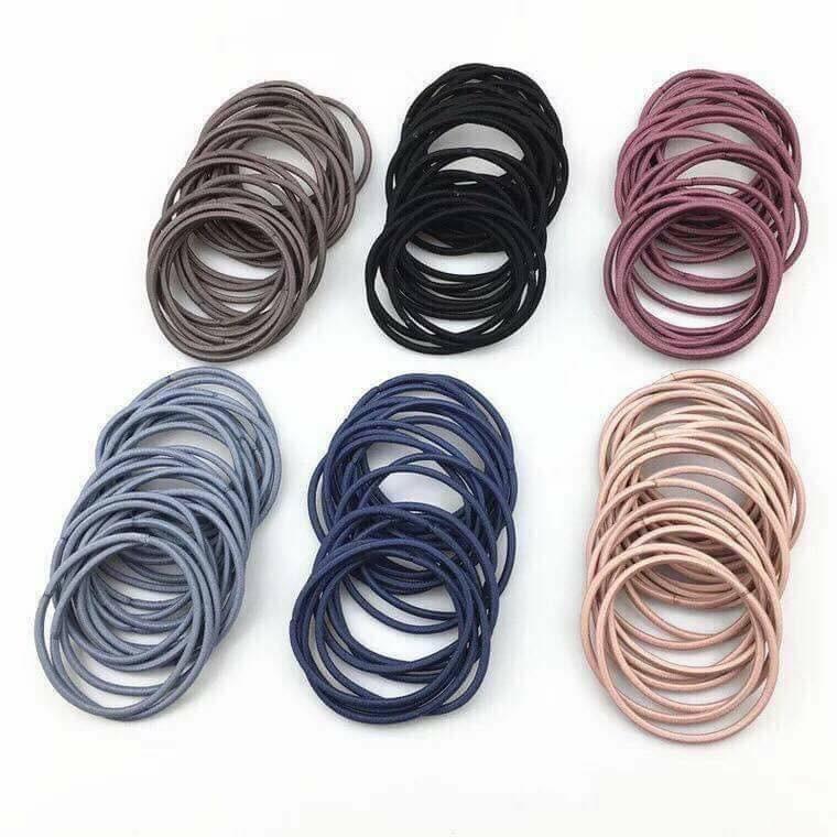 Set 100 dây buộc tóc