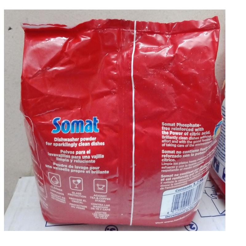 Bột rửa chén bát Somat Đức (viên rửa finish tổng hợp muối bóng bột )