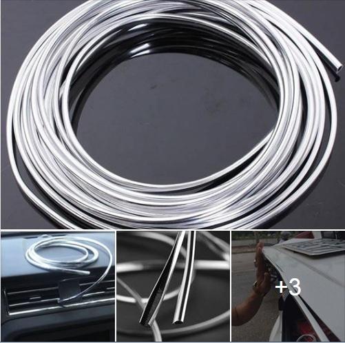 Chỉ nẹp viền mạ Crom trang trí xe hơi (nẹp viền chữ U)