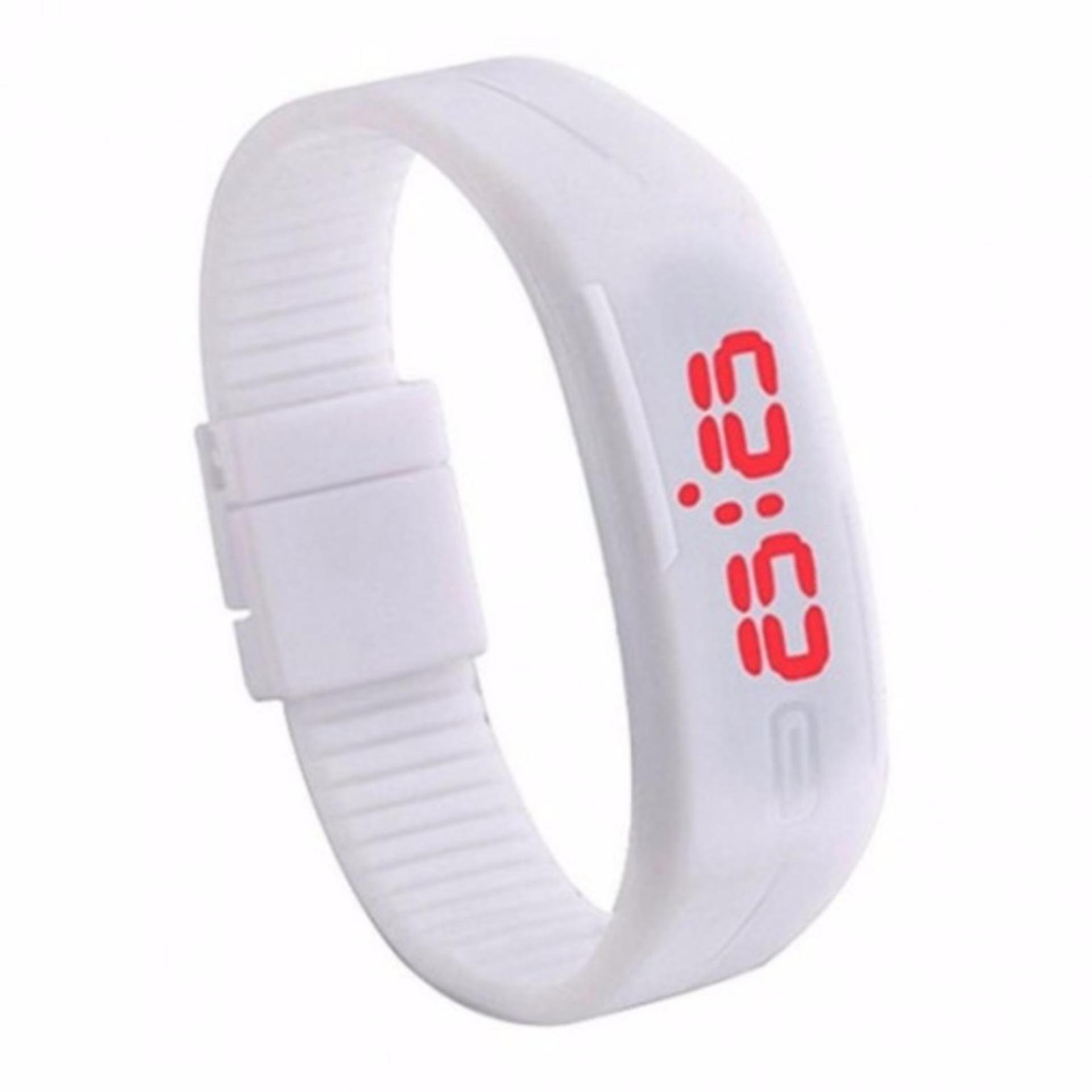 [HCM]Đồng hồ led thể thao thời trang silicon( đen)