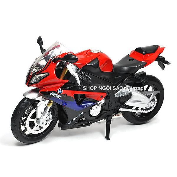XE MÔ HÌNH TỈ LỆ 1/12 - MOTO S1000RR - CAIPO (XANH ĐỎ)