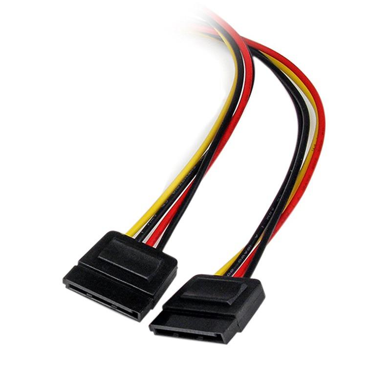 Cáp chuyển nguồn 1 Molex/IDE ra 2 đầu SATA, cấp nguồn cho Ổ cứng SATA, Ổ DVD 20Cm