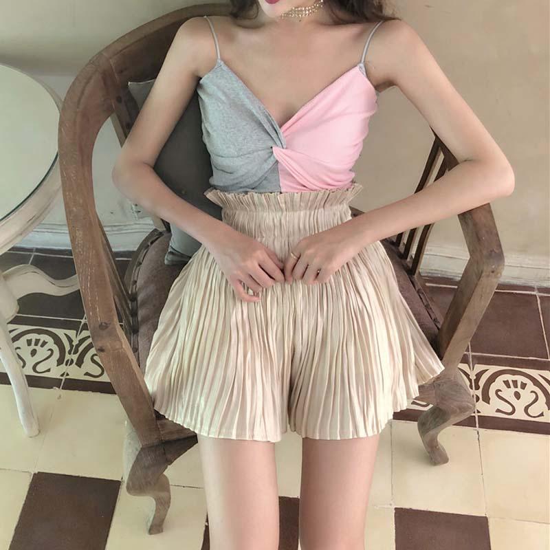 [HCM]áo len 2 dây phối màu Mã: AH308 - XÁM HỒNG.