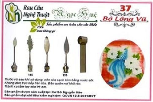 Kim rau câu 3D Ngọc Huệ (bộ 5 kim số 37 - bộ lông vũ)