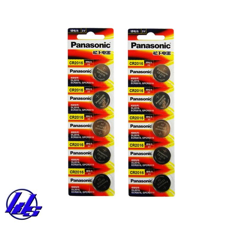 Pin CR2016 Panasonic Vỉ 5 viên - Made in Indonesia