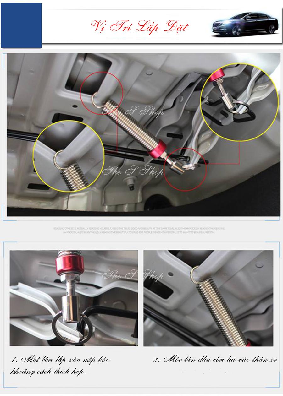 Bộ Lò Xo tự động mở cốp xe hơi (2 chiếc)