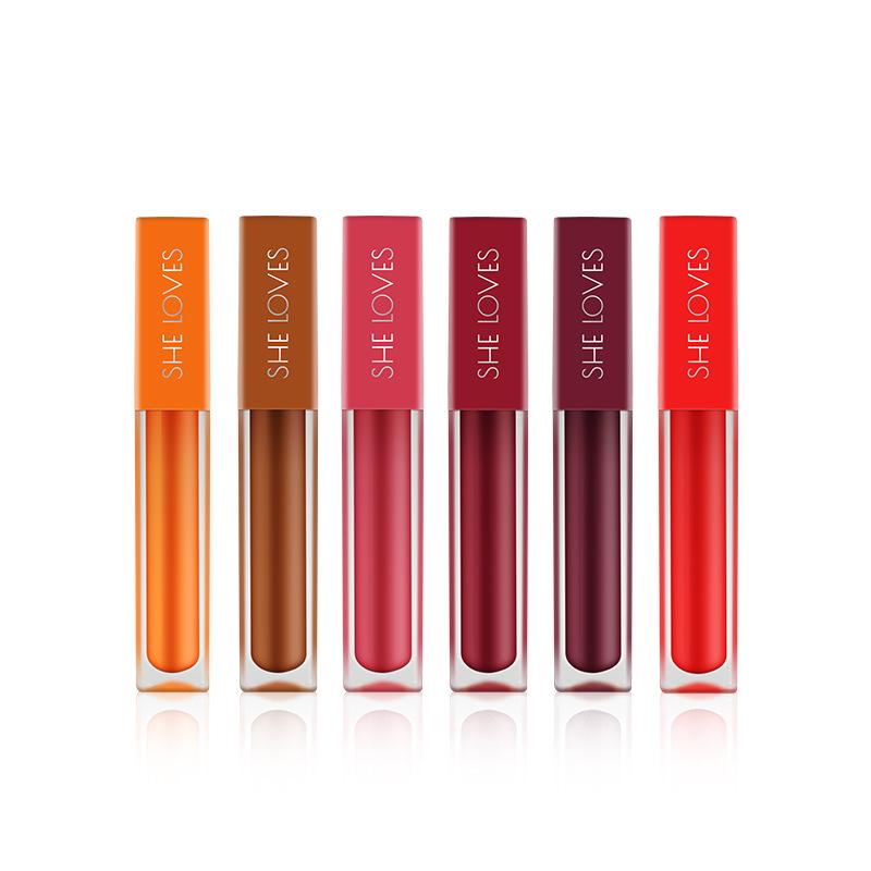 Hộp 6 Son kem lì mini  Matte Sheloves