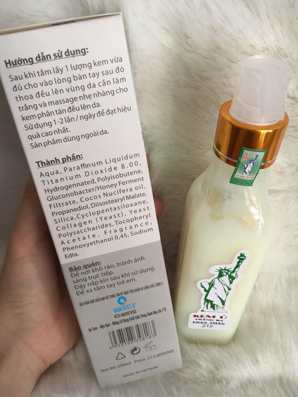 Kem ủ trắng da toàn thân Sắc Hương