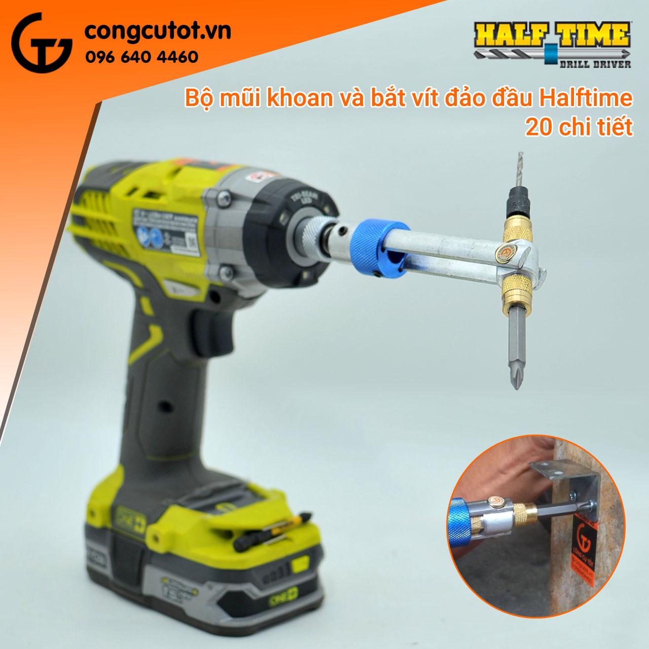 Bộ mũi khoan half time drill driver