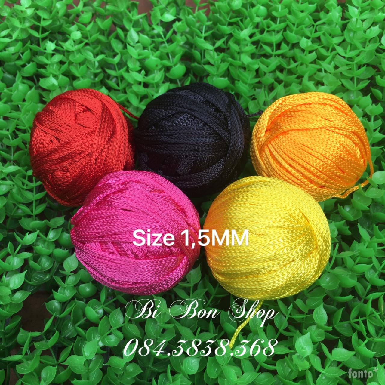DÂY ĐAN VÒNG 1,5MM ĐỎ - CUỘN 70M
