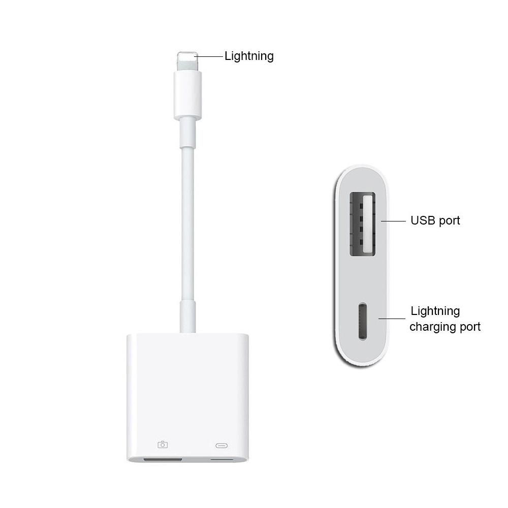 Cáp OTG cho iphone ipad cổng lightning