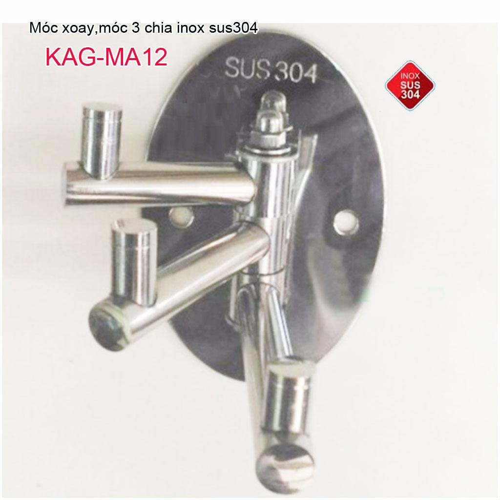 [HCM]Móc áo Inox 304 móc áo treo đồ Inox roto SUS304 KAG-MA12