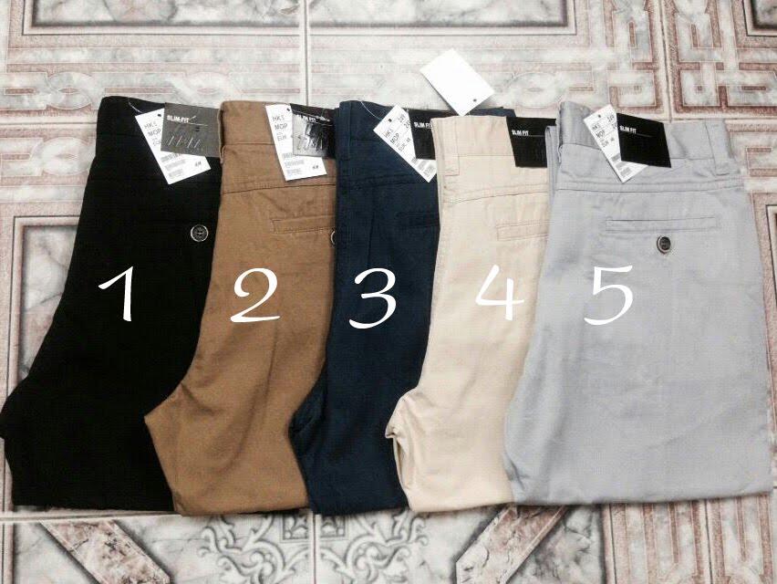 [HCM]Quần kaki nam đen co giãn