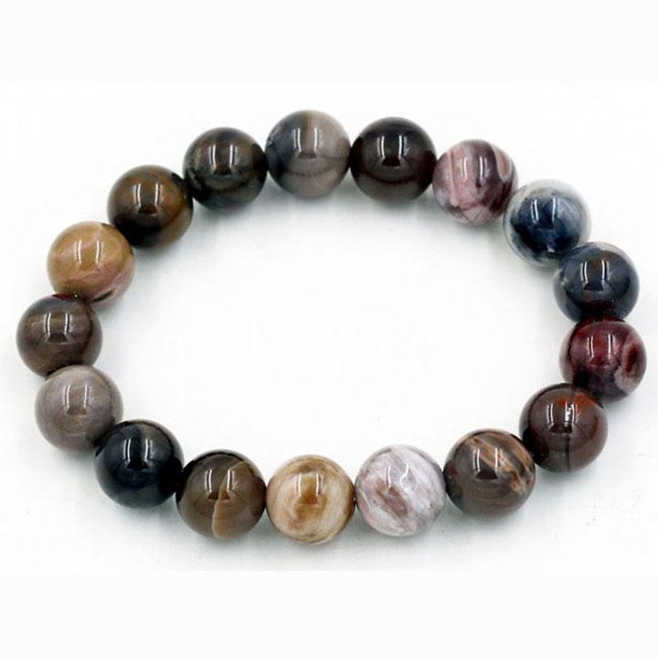 10 PCs 17 beads fossil beads bracelet, beads charms