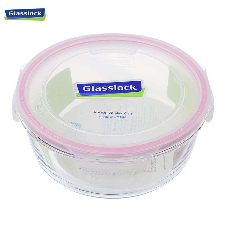 Hộp thủy tinh tròn Glasslock 2000ml MCCB205
