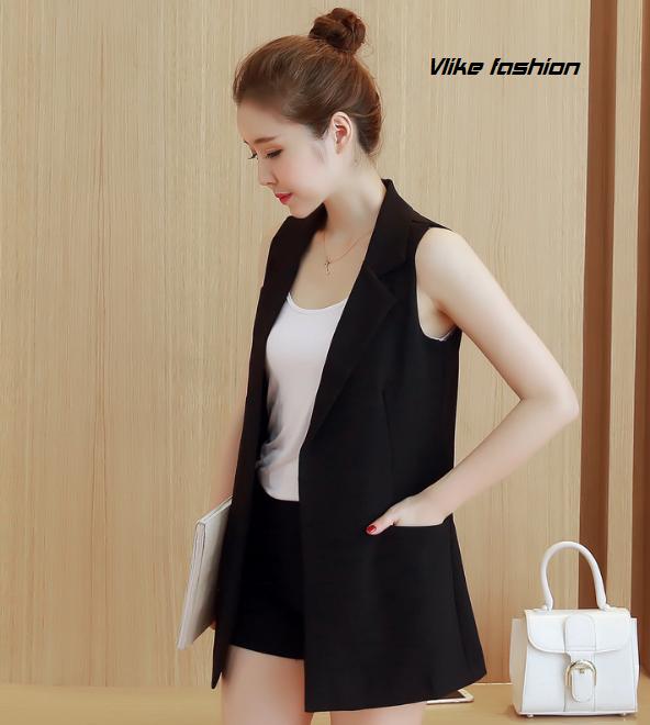 Áo khoác nữ sát nách blazer