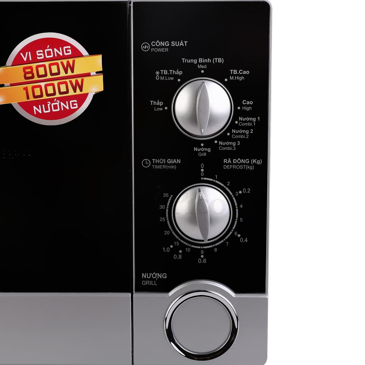 Lò vi sóng điện tử Sharp R-G302VN-S 23L (màu bạc)