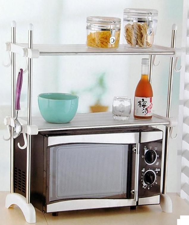 Kệ để đồ 2 tầng có móc treo đồ, kệ để lò vi sóng lò nướng cao cấp, kệ để lò viba có móc treo xung quanh, ke de do 2 tang co moc treo, ke de lo vi song lo nuong cao cap, gia de lo viba co moc treo xung quanh, giá để đồ 2 tầng