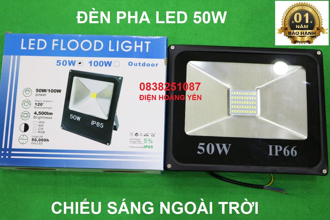 Đèn Led Pha 50w- 25x15x10-Công nghệ chống nước IP66 Siêu trâu
