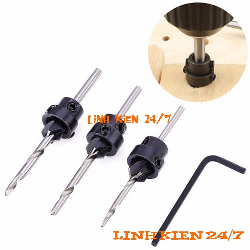 BỘ 7 MŨI KHOAN GỖ ÂM MŨ (HÀNG XỊN)